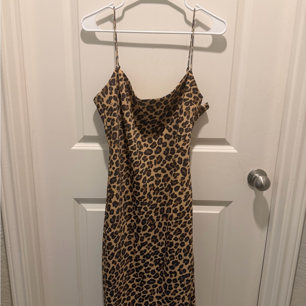 Abercrombie & Fitch Brown Leopard Mini Dress